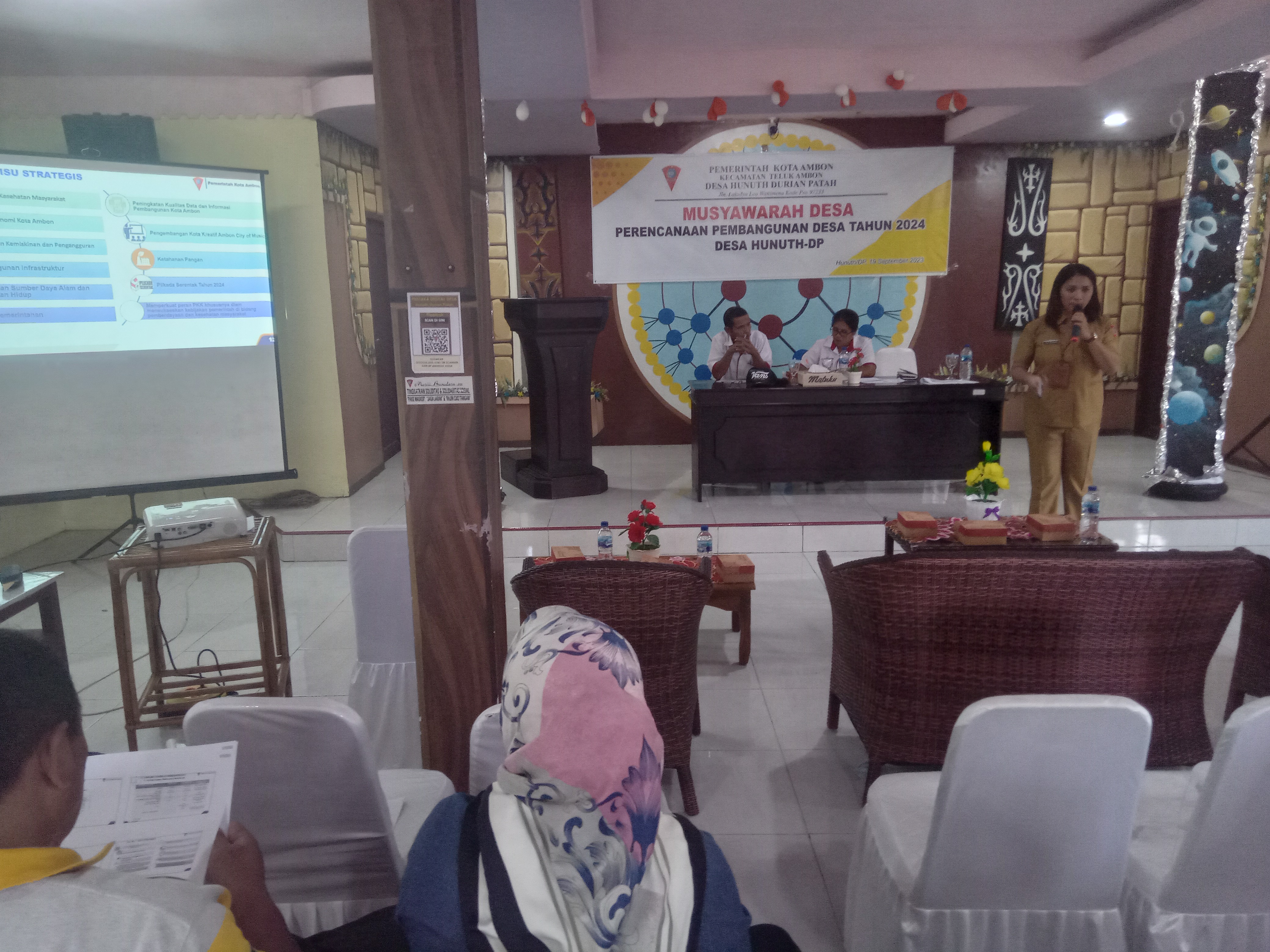 Penyampaian Materi Musdes RKPDes 2024